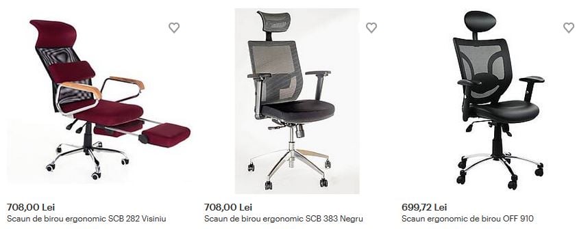 Pe Biano.ro poți găsi scaune ergonomice ieftine, unele cu livrare gratuită